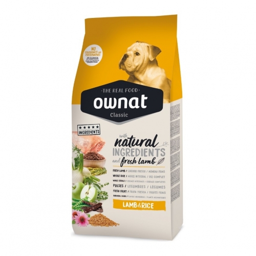OWNAT CLASSIC LAMB&RICE 20KG