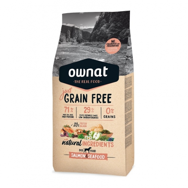OWNAT CHIEN JUST GRAIN FREE SAUMON 3KG
