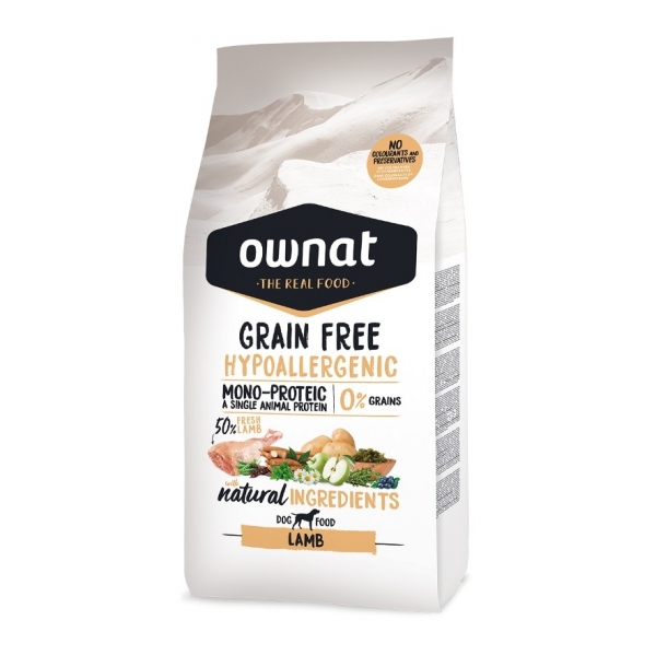 OWNAT GRAIN FREE PRIME HYPO LAMB 12KG