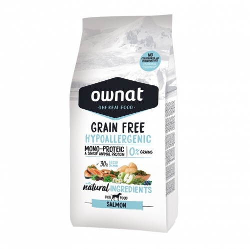 OWNAT GRAIN FREE PRIME HYPO SAUMON 12KG