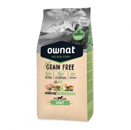 OWNAT CHIEN JUST GRAIN FREE LIGHT 14KG
