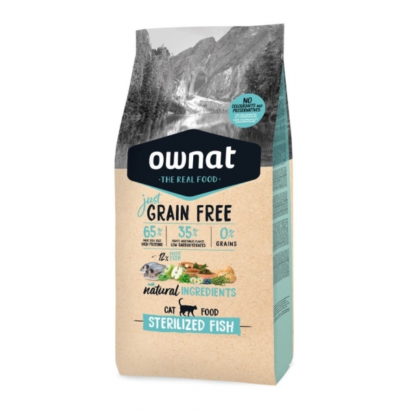 OWNAT GRAIN FREE PRIME CHAT STERILIZED FISH 3KG